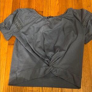 Elegant Gray Women's Top